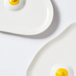 Maison<Anissa Kermiche Assiettes Tatas (Blanc Brillant, Jaune)