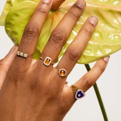 Anneaux<Anissa Kermiche Bague Citrine Carree