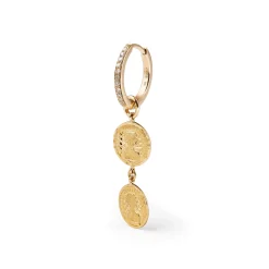 Des Boucles D'Oreilles<Anissa Kermiche Boucle D'Oreille Double Piece Louise D'Or