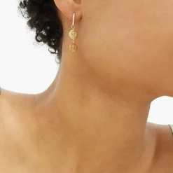 Des Boucles D'Oreilles<Anissa Kermiche Boucle D'Oreille Double Piece Louise D'Or