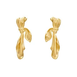 Des Boucles D'Oreilles<Anissa Kermiche Boucles D'Oreilles En Tissu Dore (Or)
