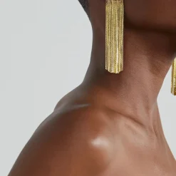 Des Boucles D'Oreilles<Anissa Kermiche Boucles D'Oreilles Grand Fil (Or)