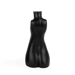Maison<Anissa Kermiche Bougeoir Tit For Tat Court (Noir Mat)