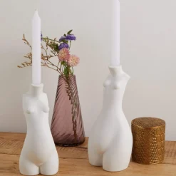 Maison<Anissa Kermiche Bougeoir Tit For Tat Haut (Blanc Mat)