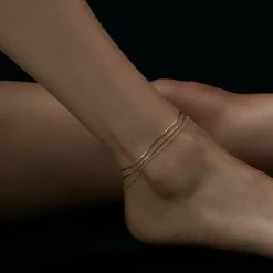 Bracelets De Cheville<Anissa Kermiche Bracelet De Cheville A Triple Chaine