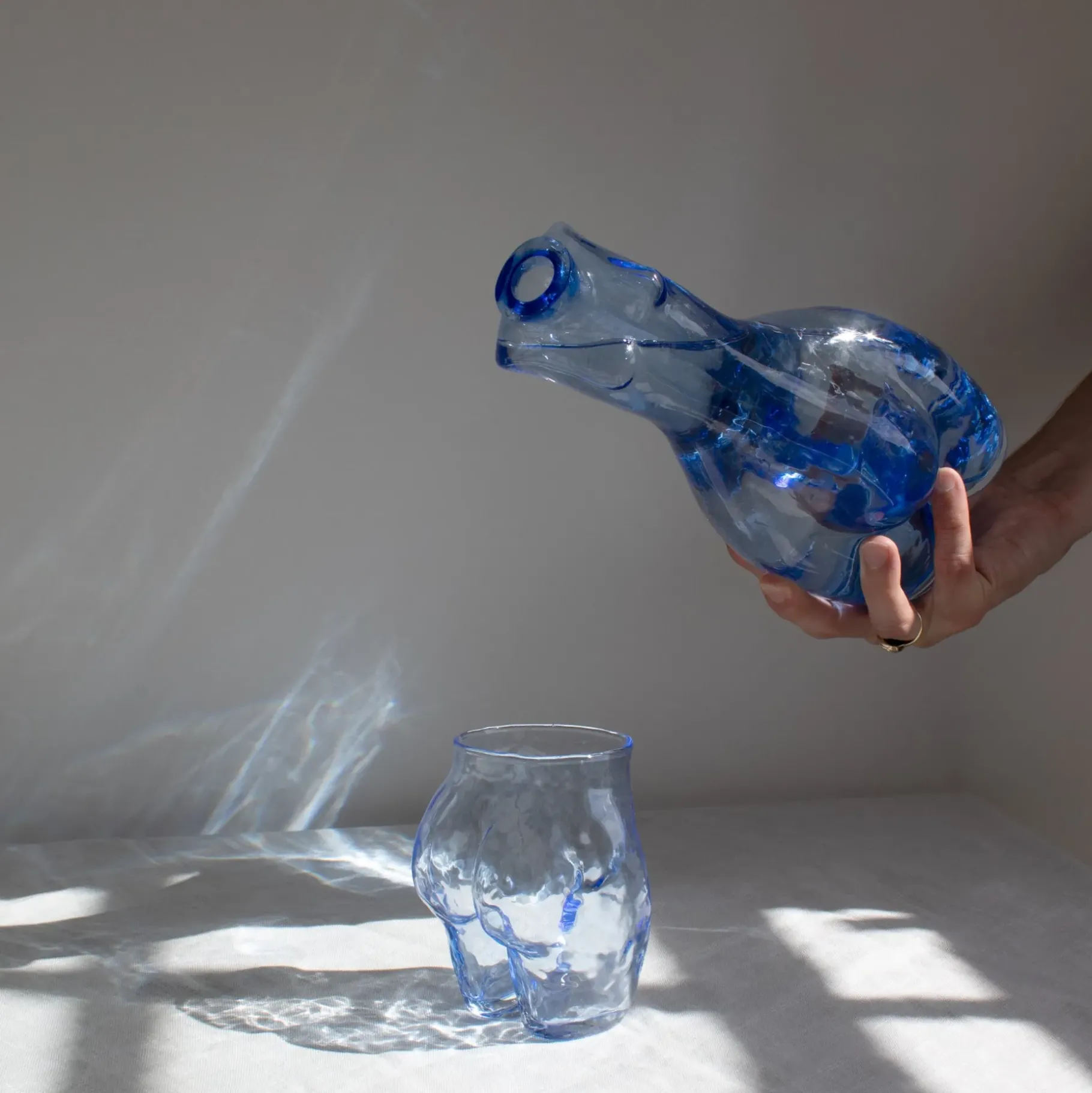 Maison<Anissa Kermiche Carafe En Verre (Ceruleen)