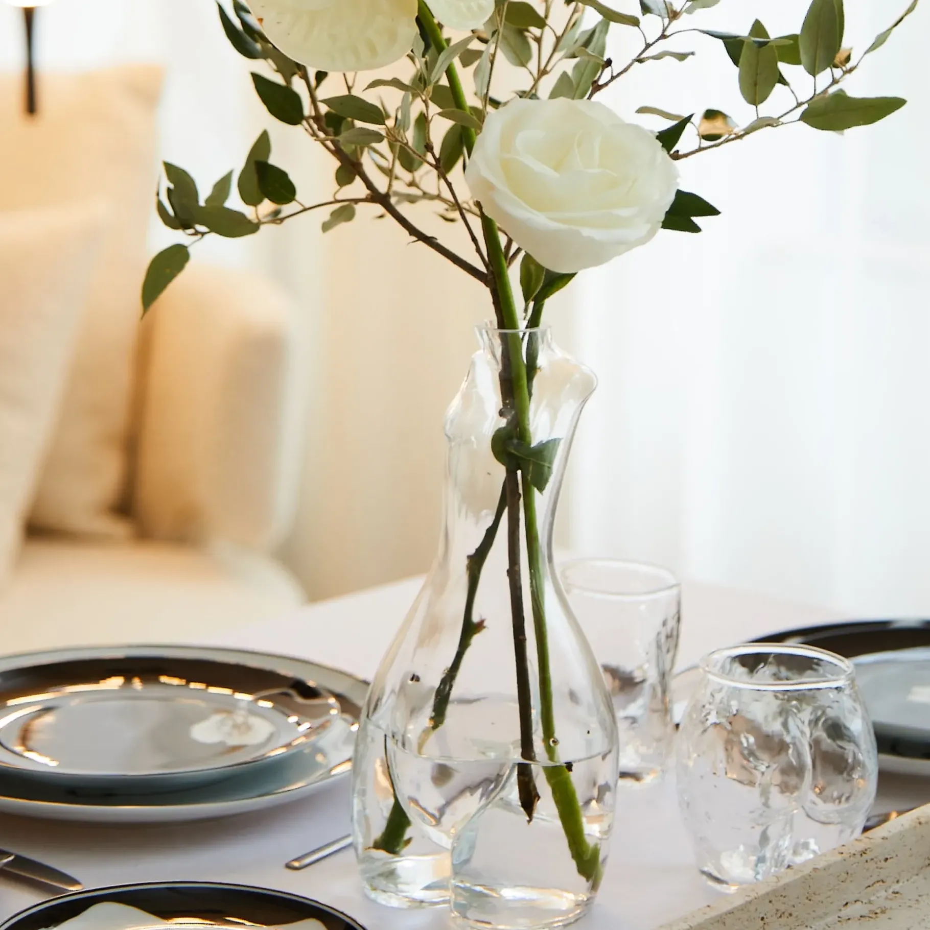Maison<Anissa Kermiche Carafe En Verre (Clair)