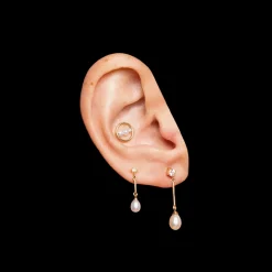 Des Boucles D'Oreilles<Anissa Kermiche Clou D'Oreille En Perles Circle Trio