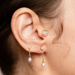 Des Boucles D'Oreilles<Anissa Kermiche Clou D'Oreille En Perles Circle Trio