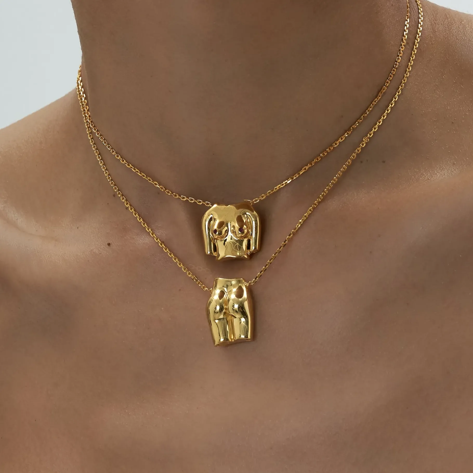 Colliers<Anissa Kermiche Collier Rubis Boobies (Poli)