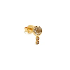 Des Boucles D'Oreilles<Anissa Kermiche Mini Boucle D'Oreille Topaze Blanche