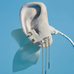 Des Boucles D'Oreilles<Anissa Kermiche Mini Boucle D'Oreille Topaze Blanche