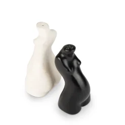 Maison<Anissa Kermiche Paire De Salieres Et Poivrieres Pour Le Corps (Beige, Noir)