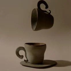 Maison<Anissa Kermiche Renversez Les Tasses De The (Gris Tachete De Rousseur Mat)