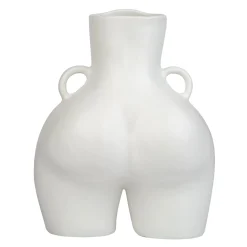Maison<Anissa Kermiche Vase Avec Poignees D'Amour (Blanc)