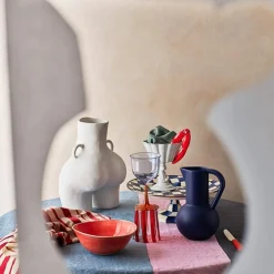 Maison<Anissa Kermiche Vase Avec Poignees D'Amour (Blanc)
