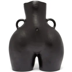 Maison<Anissa Kermiche Vase Avec Poignees D'Amour (Noir)
