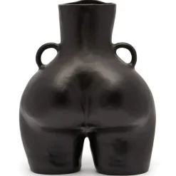 Maison<Anissa Kermiche Vase Avec Poignees D'Amour (Noir)