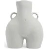 Maison<Anissa Kermiche Vase Avec Poignees D'Amour (Gris Clair)