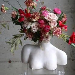 Maison<Anissa Kermiche Vase Breast Friend (Blanc Mat)