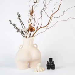 Maison<Anissa Kermiche Vase Poignees D'Amour (Beige Mouchete)