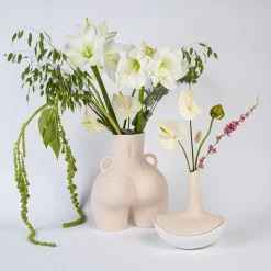 Maison<Anissa Kermiche Vase Poignees D'Amour (Beige Mouchete)